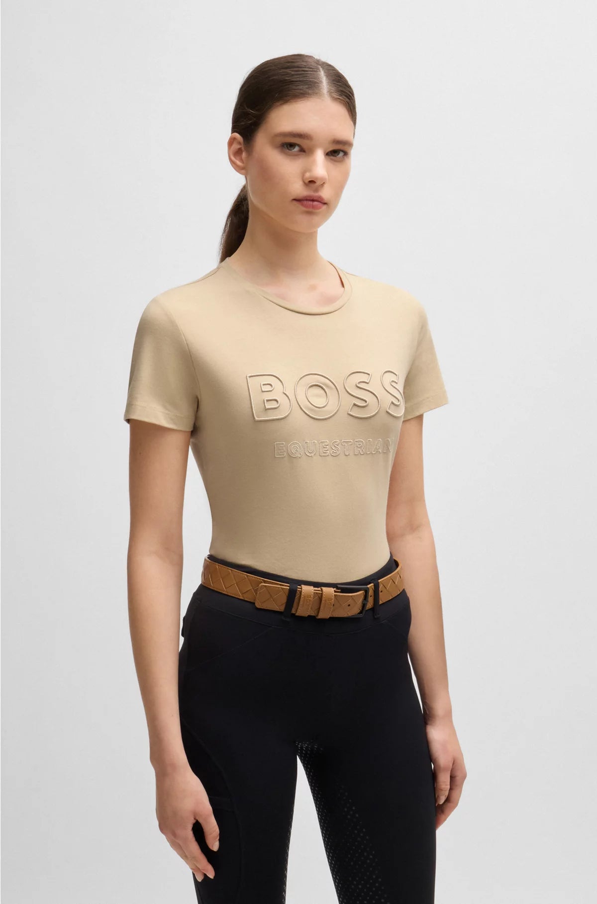 EQUESTRIAN BELT IN BRAIDED LEATHER