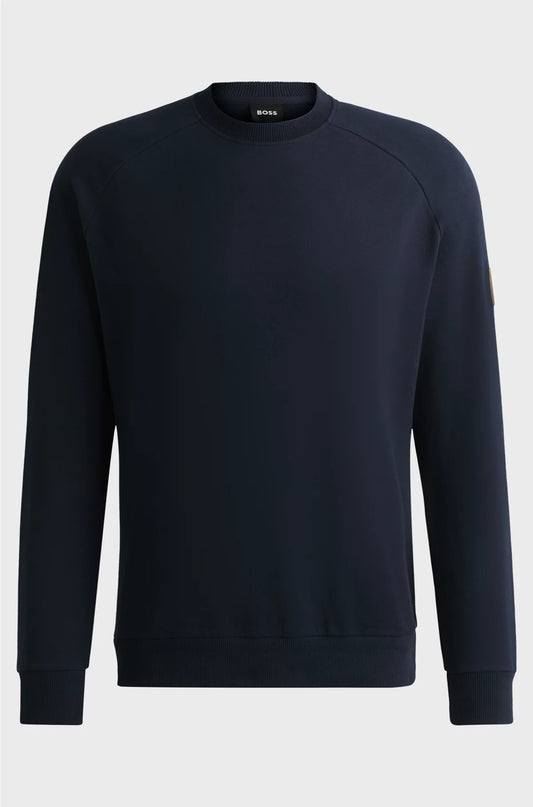 EQUESTRIAN SWEATER IN ITALIAN STRETCH COTTON