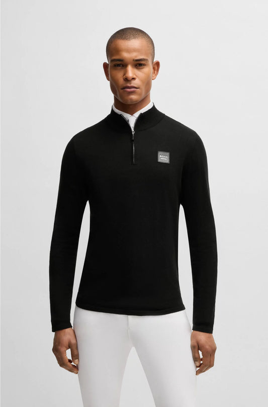 EQUESTRIAN TROYER SWEATER WITH LOGO PATCH