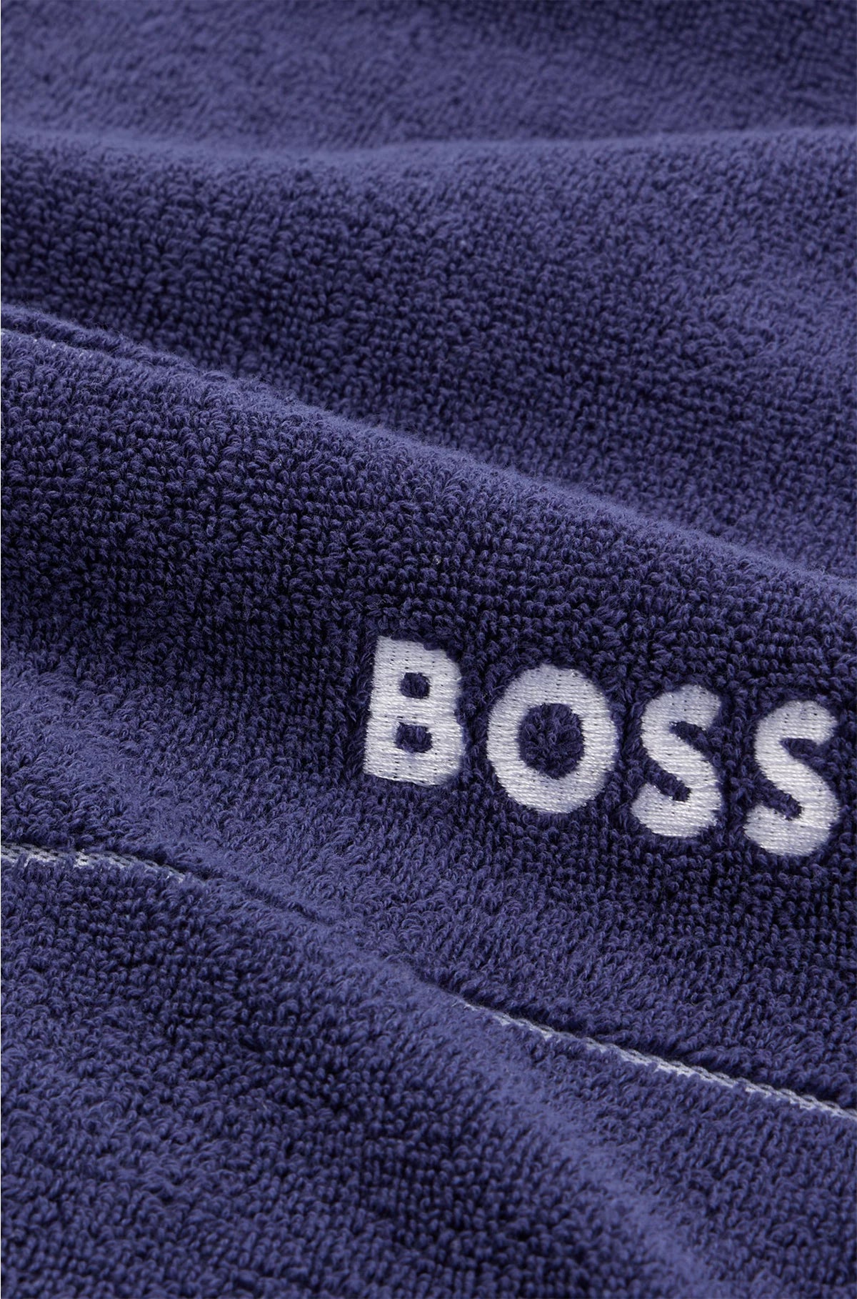 COTTON GUEST TOWEL WITH WHITE LOGO EMBROIDERY