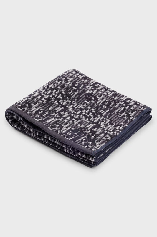 JACQUARD HAND TOWEL WITH SATEEN BORDER BY BOSS