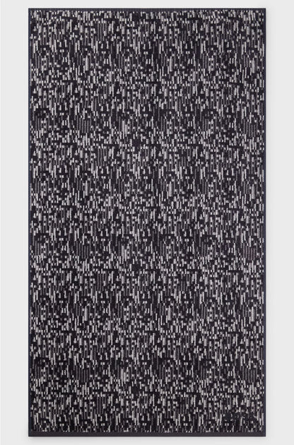 JACQUARD HAND TOWEL WITH SATEEN BORDER BY BOSS