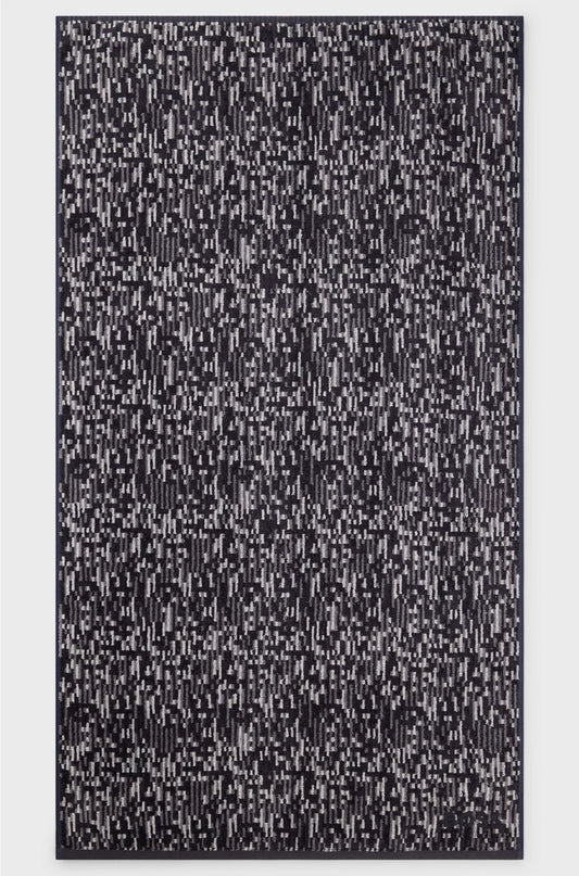 JACQUARD HAND TOWEL WITH SATEEN BORDER BY BOSS