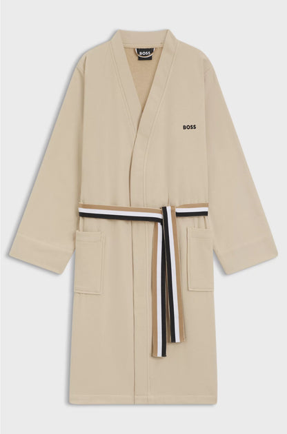 COTTON-TERRY DRESSING GOWN WITH QUICK-DRY INNER