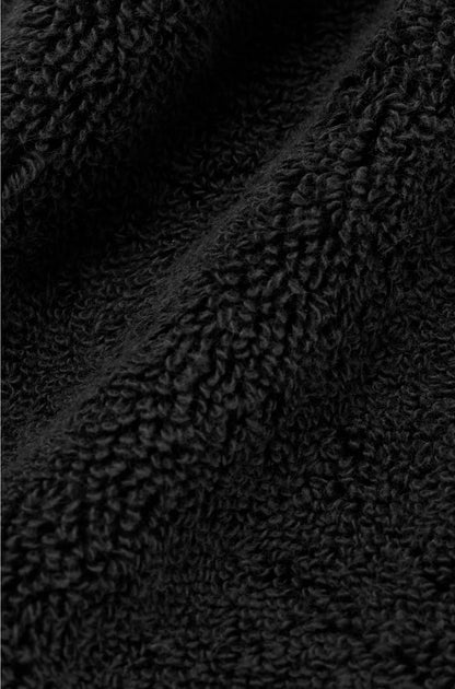 BLACK AEGEAN-COTTON WASHING MITT WITH TONAL LOGO