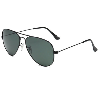 Classic Aviator Sunglasses with Glass Lenses